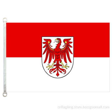 90*150CM Brandenburg flag 100% polyster Brandenburg banner